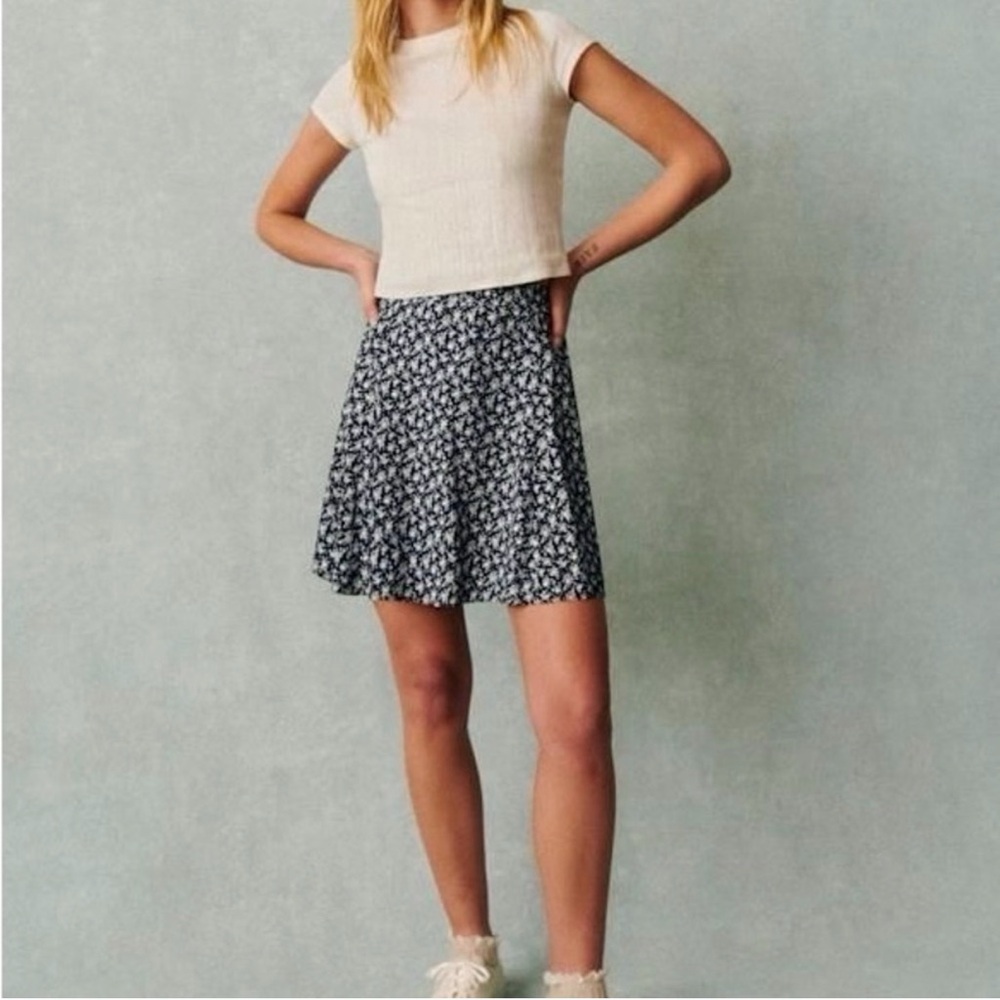 Sézane Mariata Skirt Lanzarote Print